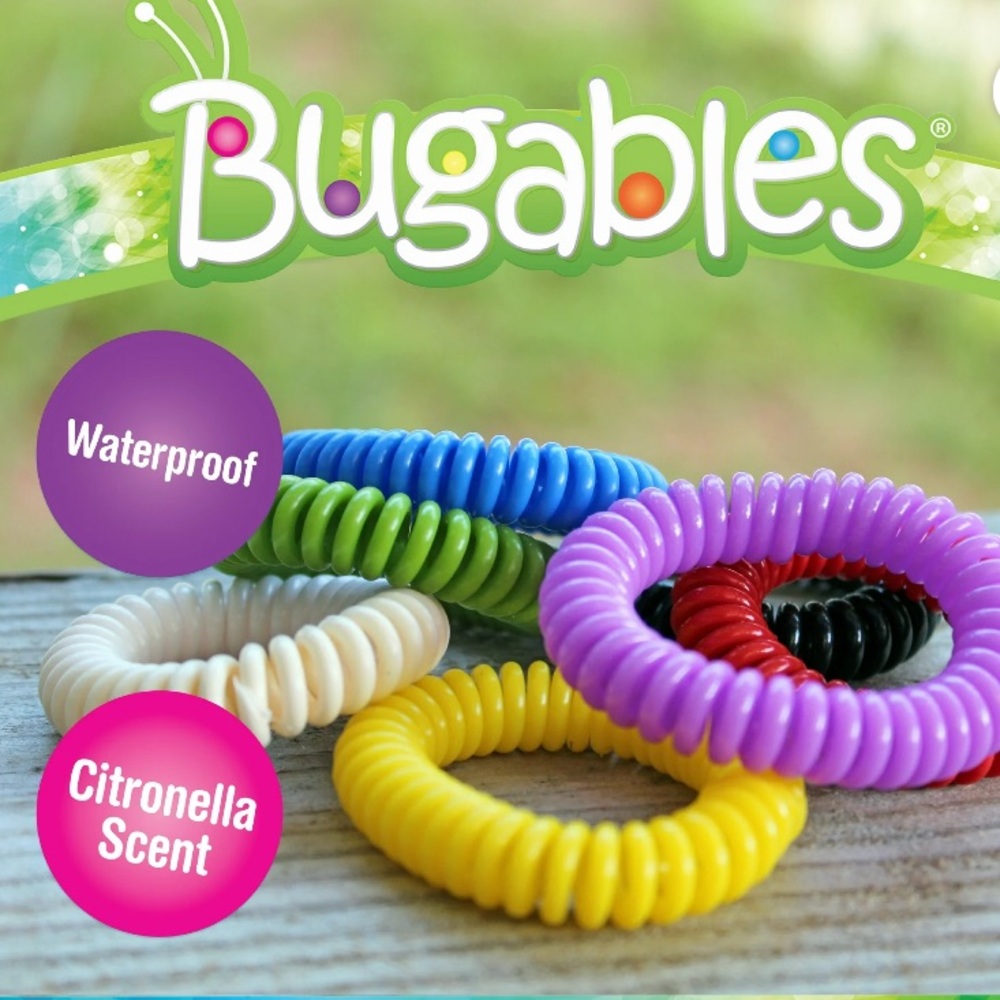 Bugables Citronella Coil Wristbands, One Size Fits
All, Multicolor, 6-Pack